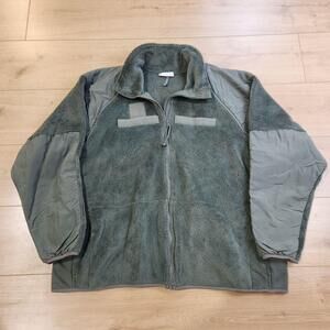 Peckham Gen III Military Fleece Jacket Mens XL Cold Weather Full Zip Green
